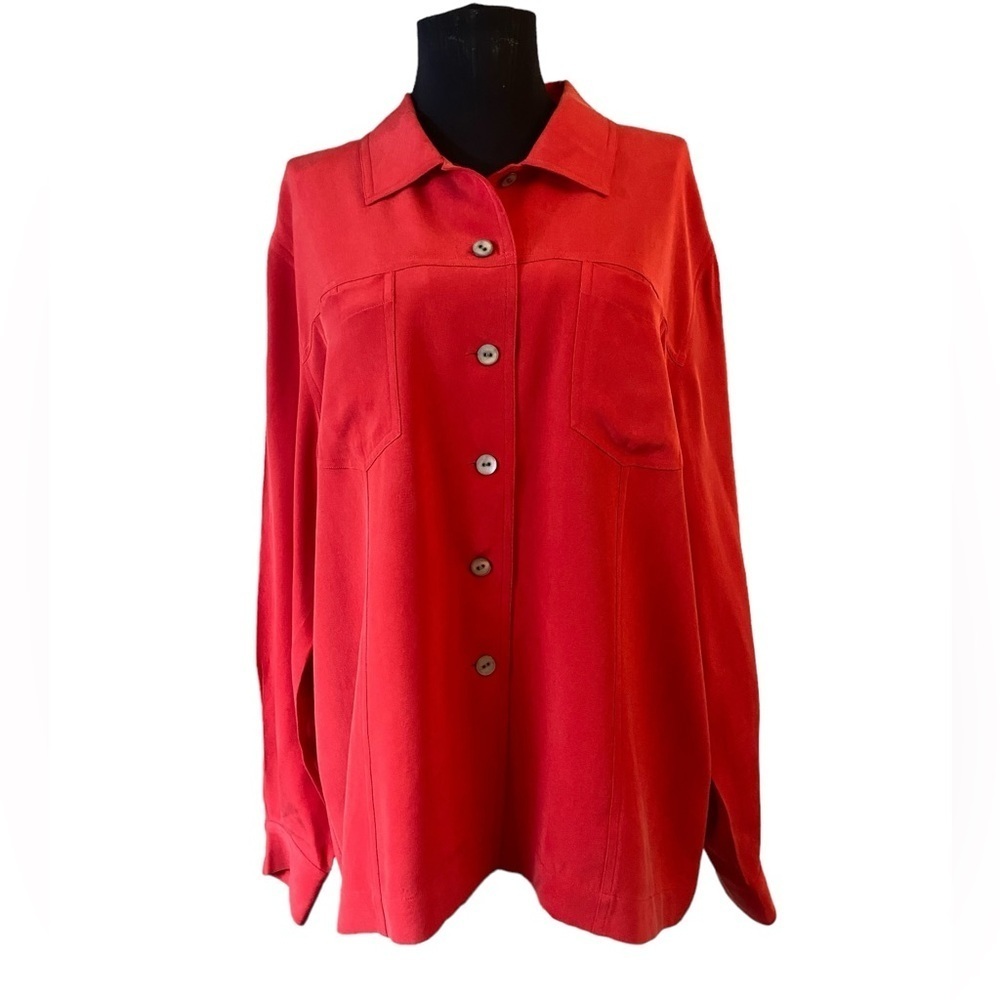 Chico's Design Button-down Silk Blouse - image 3